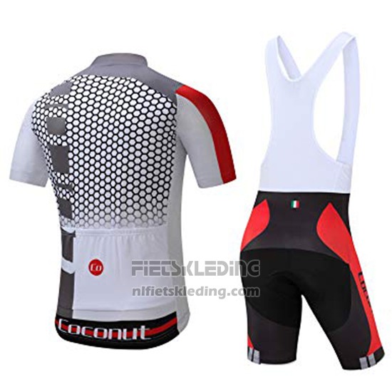 2019 Fietskleding Coconut Ropamo Grijs Rood Korte Mouwen en Koersbroek